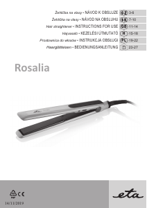 Manual Eta Rosalia 4337 90000 Hair Straightener