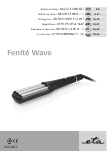 Návod Eta Fenité 9337 90000 Kulma na vlasy