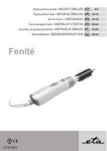 Návod Eta Fenité Black Edition 5321 90010 Kulma na vlasy