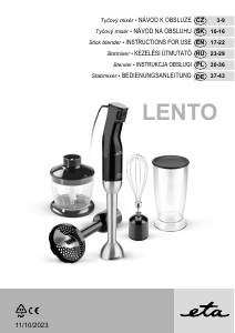 Manual Eta Lento 3017 90000 Hand Blender