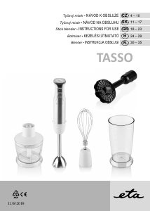Manual Eta Tasso 5056 90000 Hand Blender