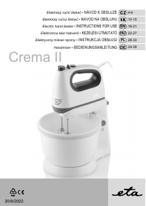 Bedienungsanleitung Eta Crema II 2052 90000 Handmixer