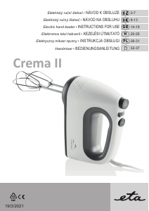 Manual Eta Crema II 0052 90000 Hand Mixer