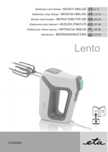 Bedienungsanleitung Eta Lento Elements 0051 90310 Handmixer