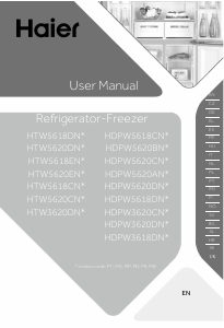Bruksanvisning Haier HDPW5618DNPK Kyl-frys