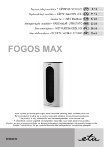 Használati útmutató Eta Fogos Max 3623 90000 Hősugárzó