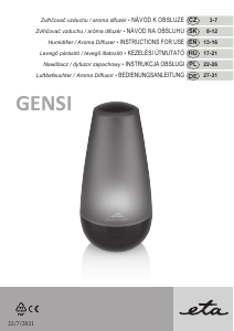 Bruksanvisning Eta Gensi 6634 90000 Luftfuktare