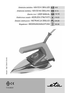 Manuál Eta Suchá 7246 90000 Žehlička