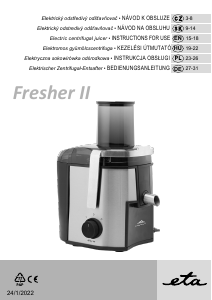 Manuál Eta Fresher II 5032 90000 Odšťavňovač