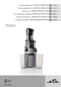 Bruksanvisning Eta Vitalic 4032 90000 Juicepress