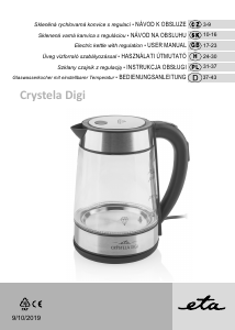 Használati útmutató Eta Crystela Digi 7153 90000 Vízforraló