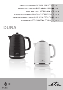 Instrukcja Eta Duna 2605 90020 Czajnik