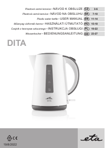 Bedienungsanleitung Eta Dita 1603 90000 Wasserkocher