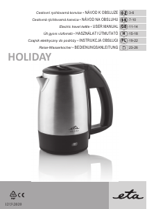 Manuál Eta Holiday 6188 90010 Konvice
