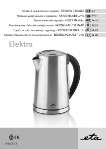Bruksanvisning Eta Elektra 3597 90000 Vattenkokare