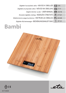 Manuál Eta Bambi 9778 90000 Kuchyňská váha