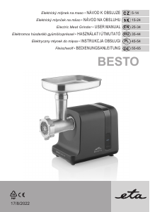 Használati útmutató Eta Besto 6075 90000 Húsdaráló