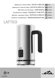 Bedienungsanleitung Eta Latteo 6189 90000 Milchaufschäumer