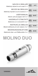 Bruksanvisning Eta Molino Duo 1928 90000 Peppar och saltkvarn