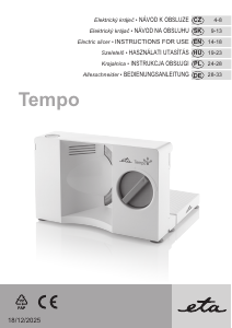 Manuál Eta Tempo 1094 90000 Kráječ