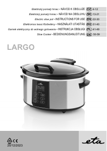 Handleiding Eta Largo 2138 90000 Slowcooker