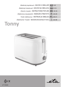Bedienungsanleitung Eta Tonny 1166 90000 Toaster