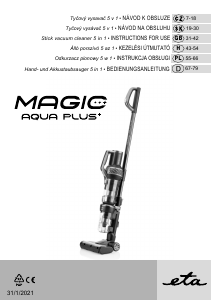 Návod Eta Magic Aqua Plus 7236 90000 Vysávač