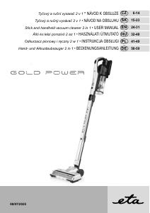 Használati útmutató Eta Gold Power 1212 90000 Porszívó