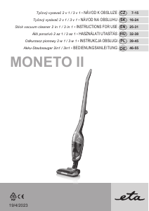Bruksanvisning Eta Moneto II 4453 90000 Dammsugare