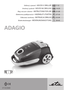Bruksanvisning Eta Adagio 2511 90000 Dammsugare