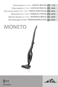 Instrukcja Eta Moneto 7449 90000 Odkurzacz