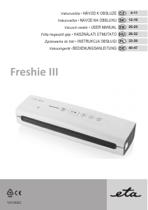 Manuál Eta Freshie III 3762 90000 Vakuovačka