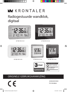 Handleiding Krontaler GT-WC-RC-D-04 Klok