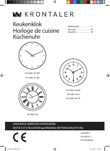 Handleiding Krontaler GT-KWC-01 WH Klok