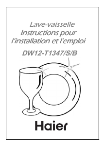 Mode d’emploi Haier DW12-T1347B Lave-vaisselle