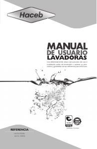 Manual de uso Haceb SA 1308 BL Lavadora