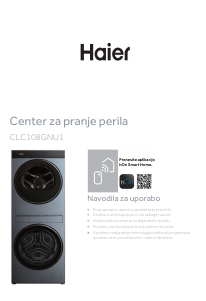 Priročnik Haier CLC108GNU1 Pralno-sušilni stroj