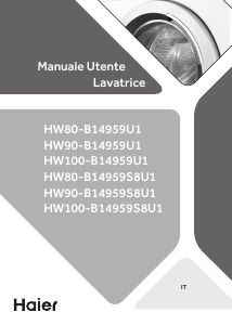 Manuale Haier HW80-B14959U1 Lavatrice