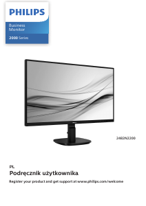 Instrukcja Philips 24B2N2200 Monitor LED
