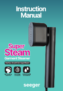 Bruksanvisning Seeger SGR3001BK Handhållen steamer