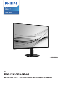 Bedienungsanleitung Philips 24B2N2200 LED monitor