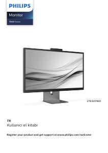 Kullanım kılavuzu Philips 27E3U7903 LED ekran