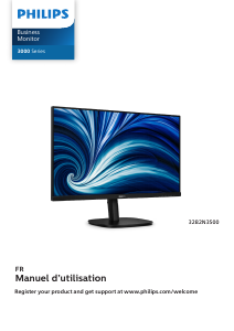 Mode d’emploi Philips 32B2N3500 Moniteur LED
