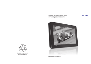 Rokasgrāmata Philips PV7005 Multivides atskaņotājs