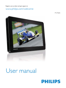 Manual Philips PV7005 Media Player