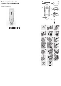Bedienungsanleitung Philips HP6341 Ladyshave Rasierer