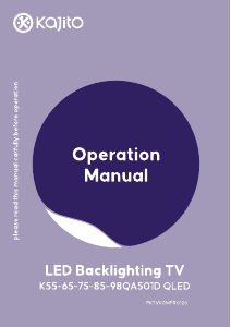 Manual Kajito K85QA501D LED Television