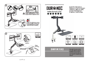Brugsanvisning Duronic DM1K1X2 Skærmstativ