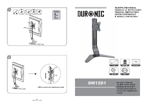 Instrukcja Duronic DM12D1 Uchwyt monitora