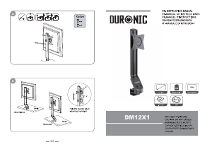 Panduan Duronic DM12X1 Pemasangan Monitor